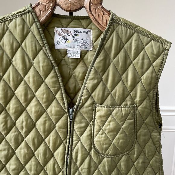 Vintage Jackets & Coats Vintage Duck Bay Green Quilted Hunting Vest